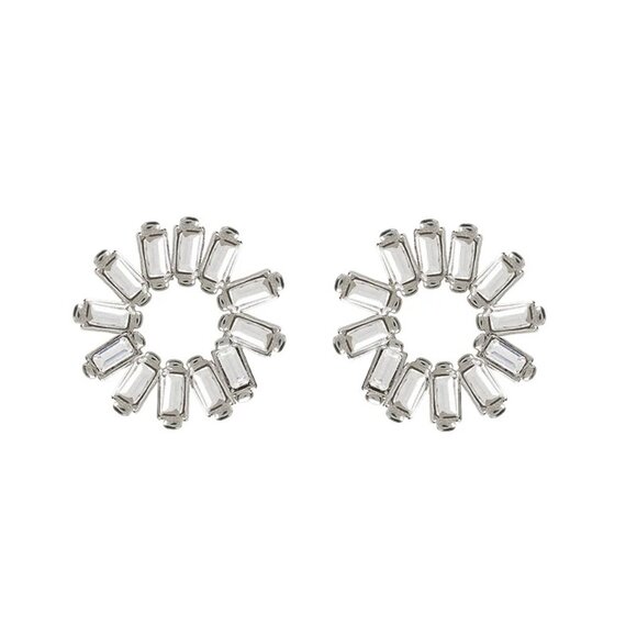 Melissa Lovy Stella Studs in Rhodium (Silver) - Picture 1 of 4